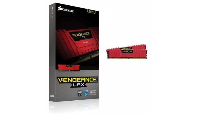 DDR4 Vengeance LPX 16GB/2133(2*8GB) CL13-15-15-28 RED 1,20V                                         