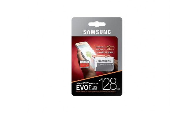 Samsung mälukaart microSDXC 128GB Evo Plus + adapter (MB-MC128GA/EU