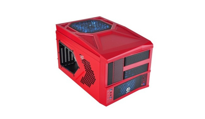 Armor A30i Cube USB 3.0 Window (2x60mm 90mm 200mm, LED), red