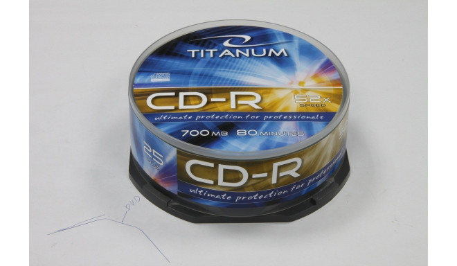 Esperanza CD-R Titanum 700MB 52x 25tk tornis
