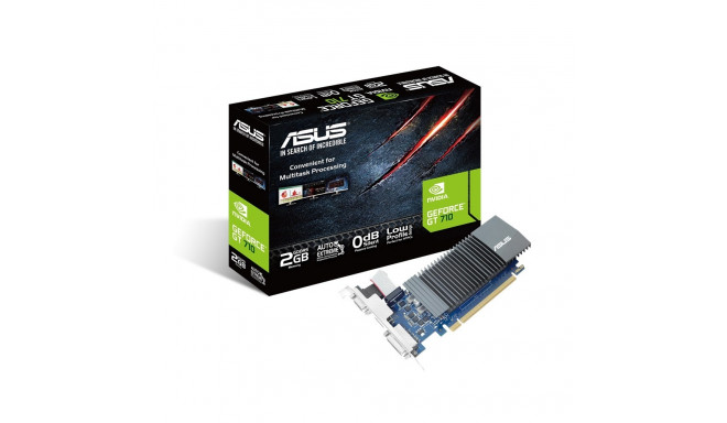 Asus graphics card GeForce GT 710 2GB GDDR5 64bit DVI-D/HDMI/D-Sub