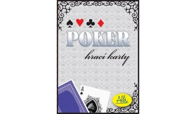 Poker cards blue