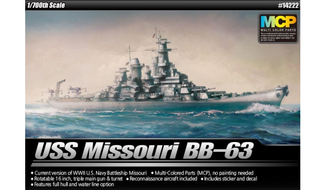 ACADEMY BB-63 USS Missou ri 1:700