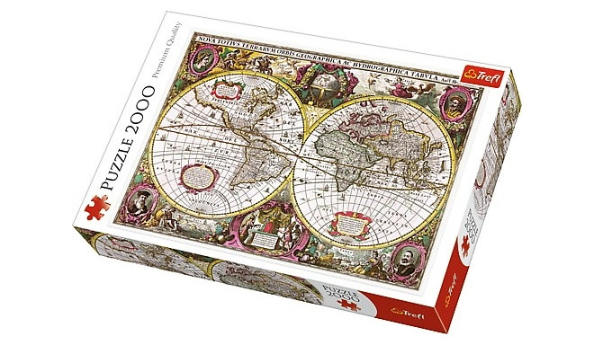 Trefl puzzle Map of the Entire Earth 2000pcs