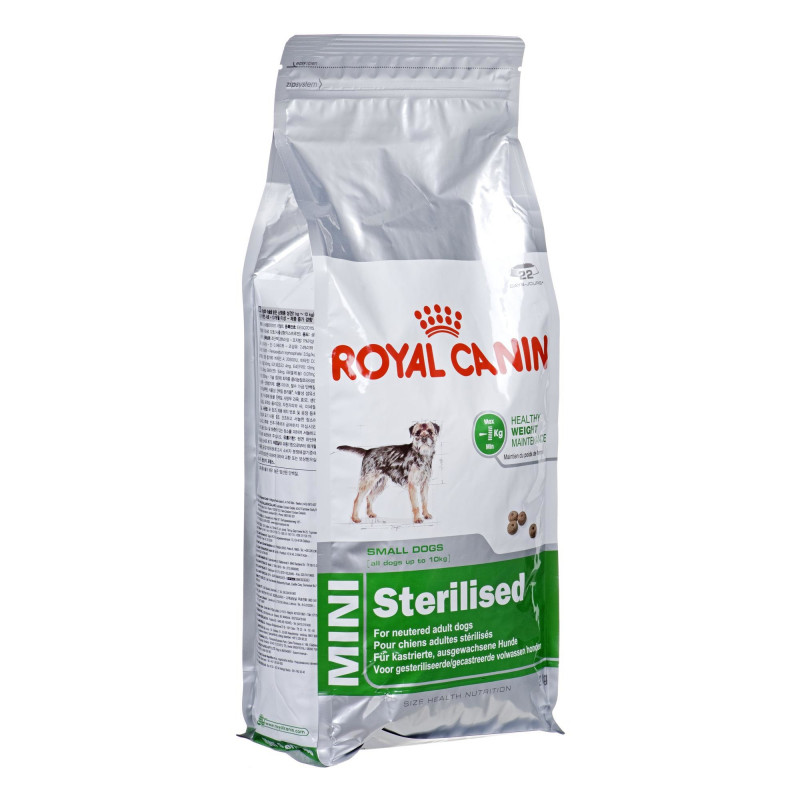 Купить корм сухой для собак роял. Royal Canin (Роял Канин) для собак. Роял Канин для стерилизованных собак мелких пород. Royal Canin сухой корм Mini Sterilised. Корм для стерилизованных собак Royal Canin.