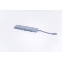 allocacoc USB hub 2xUSB 10827GY/DCKHUB, grey