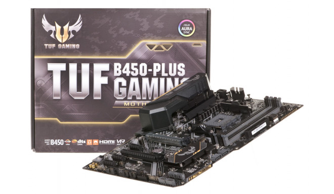 Asus emaplaat TUF B450-Plus Gaming AM4 ATX AMD B450
