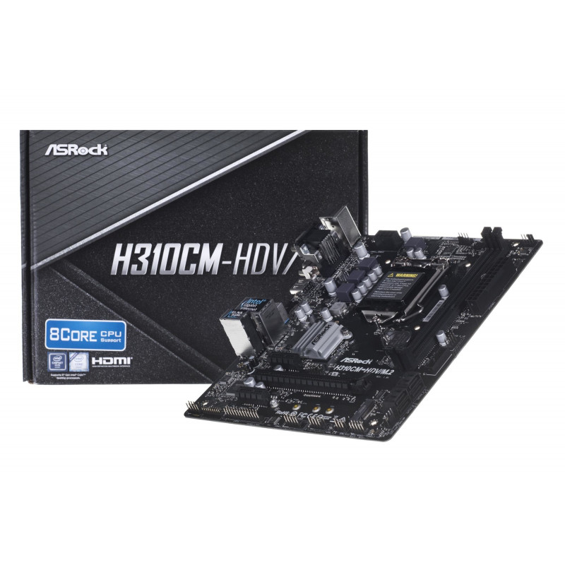 Asrock H310CM-HDV/M.2 motherboard Intel® H310 LGA 1151 (Socket H4