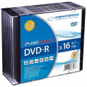DVD-R Esperanza 1112 (4,7GB; x16; 10pcs.; Slim Case)