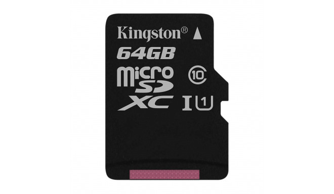 Kingston mälukaart microSDXC 64GB Canvas Class 10 (SDCS/64GBSP)