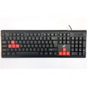 Super power keyboard KB-2019 EN/RU, black