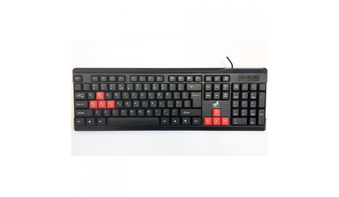 Super power keyboard KB-2019 EN/RU, black