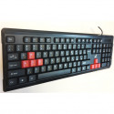 Super power Keybord KB-2019 Black, USB, EN/RU