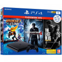 SONY PlayStation 4 - 1TB black + TLOU + Uncharted 4 + Ratchet & Clank