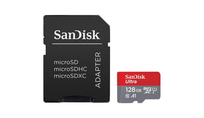 SanDisk Ultra Android microSDXC + SD Adapter 128GB 80MB/s Class 10 - Tablet Packaging; EAN: 61965916