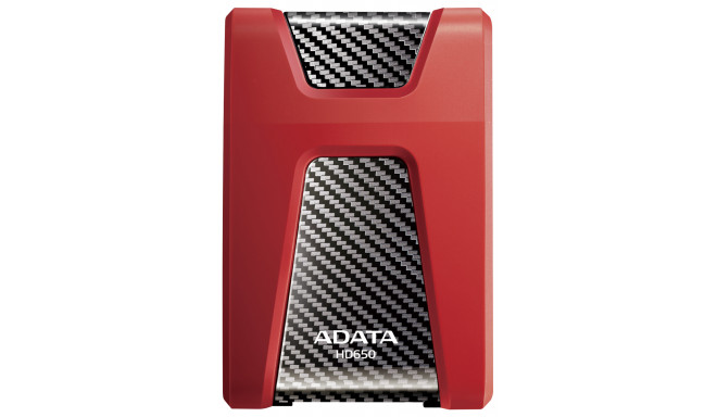 ADATA external HDD HD650 Red 1TB USB 3.0