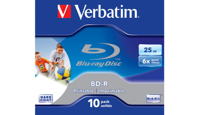 BD-R VERBATIM 25GB X6 PRINTABLE (JEWEL CASE 10)
