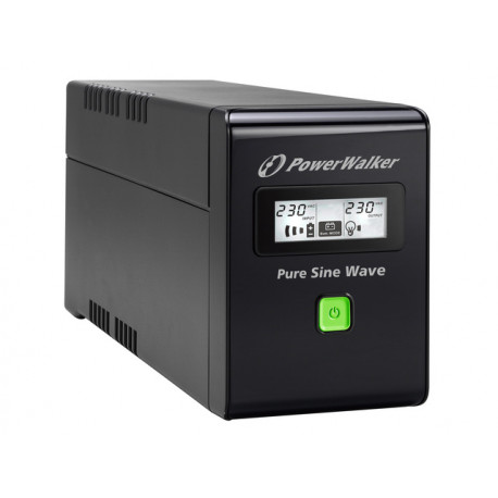 UPS POWERWALKER VI 800 SW IEC LINE-INTERACTIVE 800VA 3X IEC C13 OUTLETS USB-B LCD PURE SINE WAVE