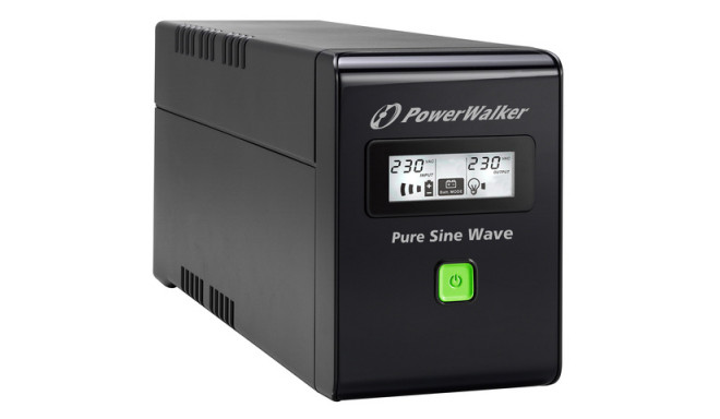 UPS POWERWALKER VI 800 SW IEC LINE-INTERACTIVE 800VA 3X IEC C13 OUTLETS USB-B LCD PURE SINE WAVE