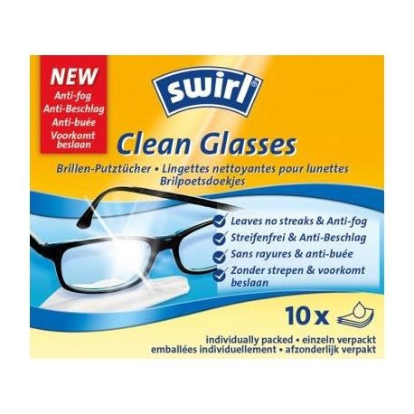 Prillipuhastus 10 tk ühekordne +udu kaitse, Swirl