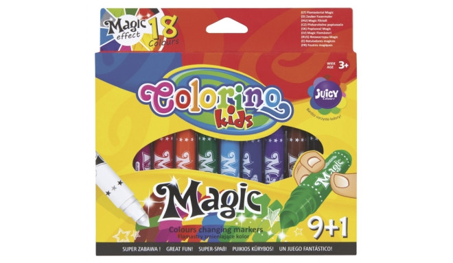COLORINO Magic colours changing markers 9 + 1 col., 34630PTR