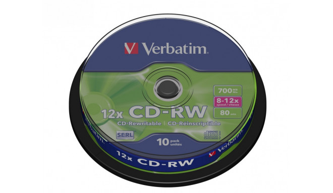 CD-RW 8-12x 700MB 10P CB 4348