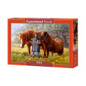 Castorland puzzle Girl with Horses 500pcs