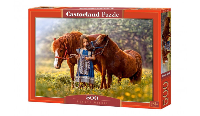 Castorland puzzle Girl with Horses 500pcs