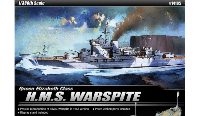 Academy model H.M.S. Warspite