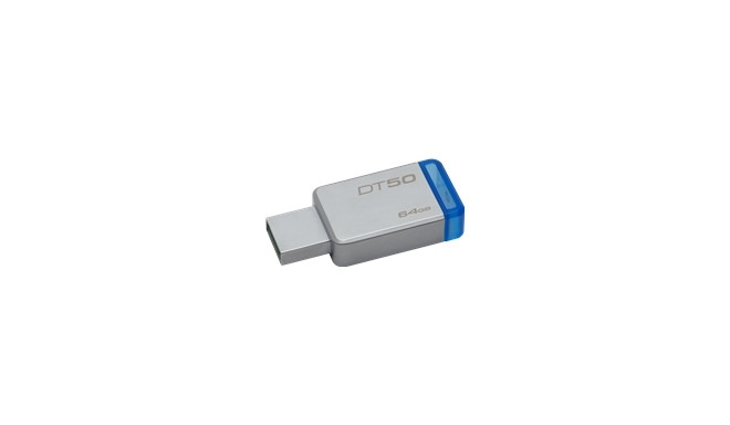 Kingston mälupulk 64GB DataTraveler 50 USB 3.0, sinine