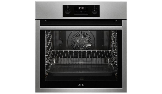 Духовка с пиролитической системой очистки Aeg BPS331120M 74 L LCD 3000W Нержавеющая сталь Чёрный