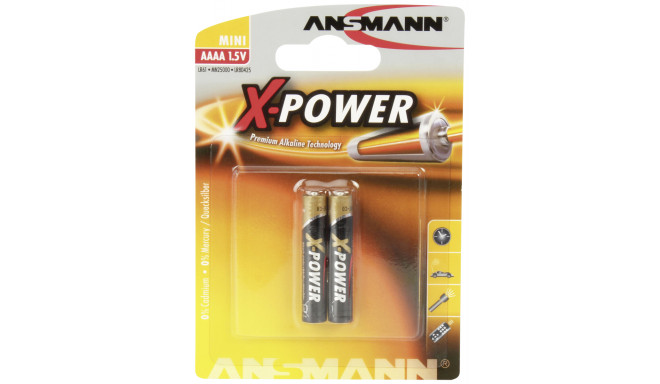 Ansmann patarei Alkaline AAAA X-Power 10x2tk (1510-0005)