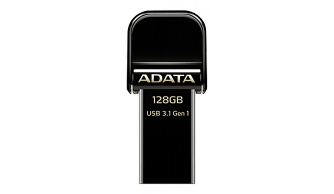 Adata mälupulk 128GB OTG AI920 Lightning USB 3.1, must