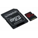 Kingston mälukaart microSDXC 512GB Canvas React UHS-I (U3) A1, V30 + SD adapter