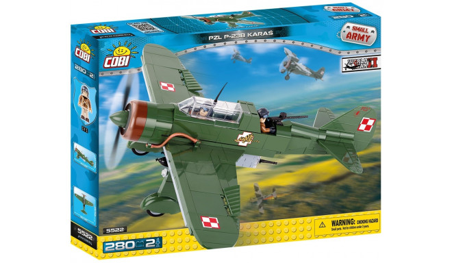 Cobi mänguklotsid Army PZL P-23B Karaś