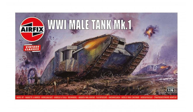 Airfix model WWI Male Tank