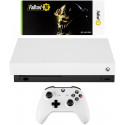 Microsoft Xbox One X, valge + Fallout 76 USK 18