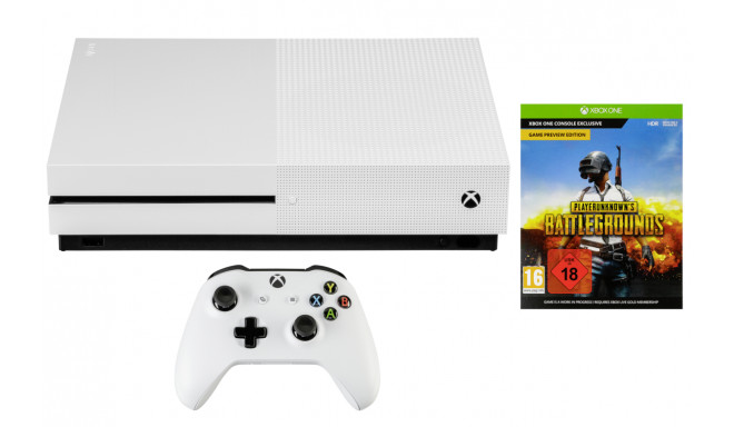 Microsoft Xbox One S 1TB  USK 18 + PlayerUnknown's Battlegrounds