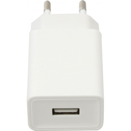 Platinet lādētājs USB 2A, balts (44753)
