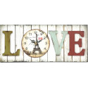 Platinet wall clock Love (43817)