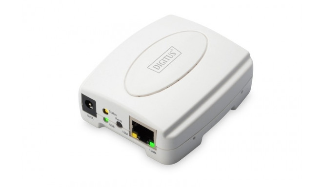 Print server 1xUSB 2.0, 1xRJ45 Fast Ethernet 10/100Mbps