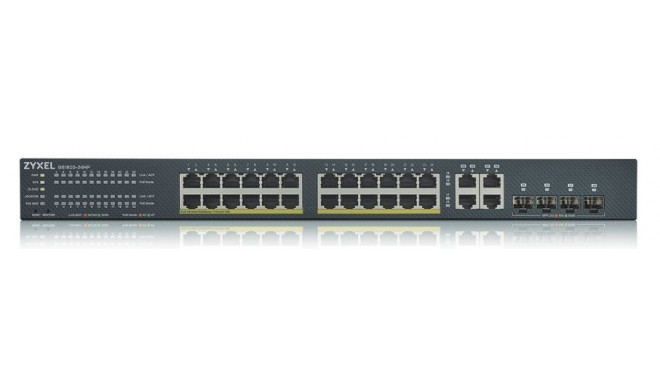 Switch GS1920-24HPv2 28Port 24xGb and 4xGb 375W PoE NebulaFlex Cloud