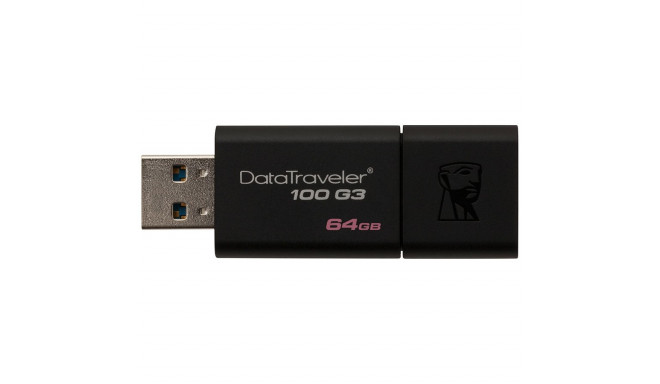Kingston mälupulk 64GB USB 3.0 DataTraveler 100 G3 100MB/s