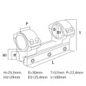 Konus Universal Mount for 30-25,4 mm