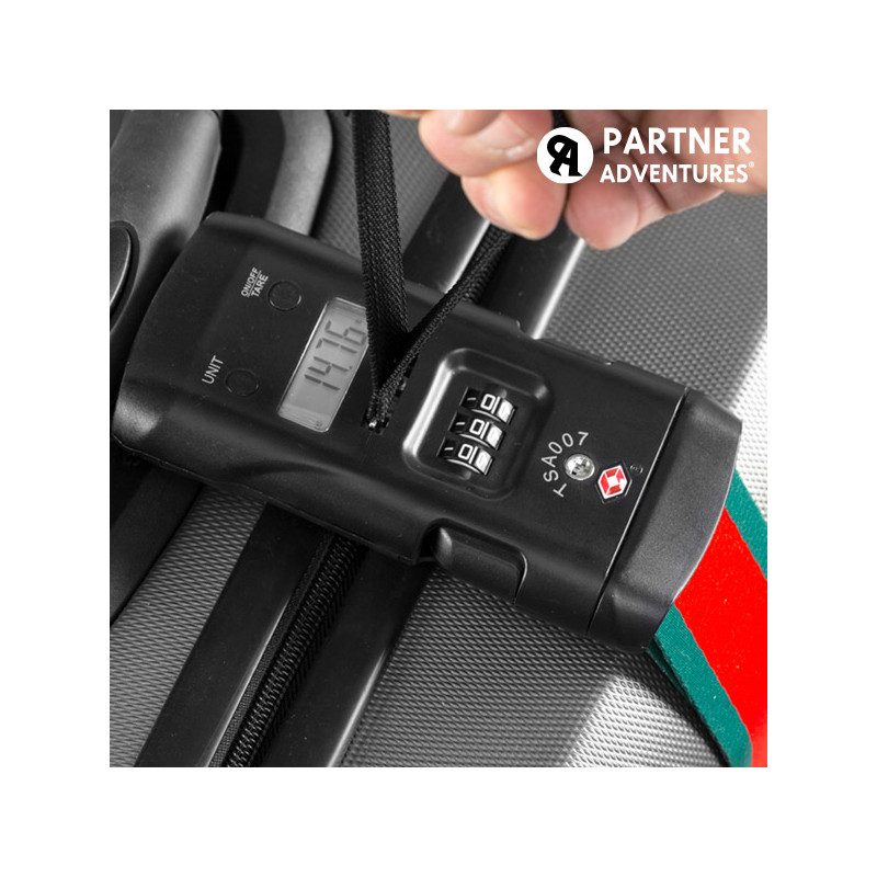 Partner Adventures Luggage Strap with Integrated Weighing Scale and Security Code Photopoint