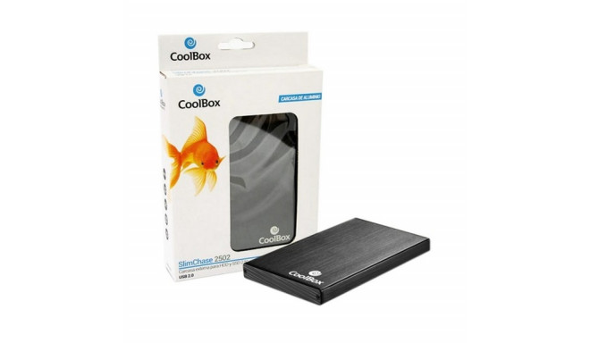 CoolBox HDD enclosure 2,5" SATA USB 2.0, black (CAJCOOHD2502)