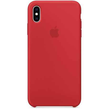 Apple Silicone Case iPhone XS Max, punane