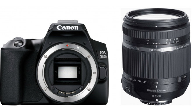 Canon EOS 250D + Tamron 18-270мм PZD TS, черный