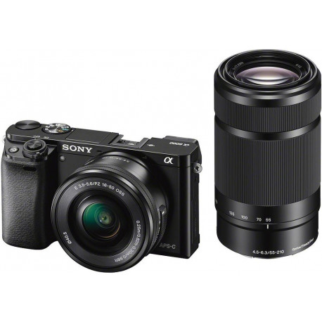 Sony a6000 + 16-50мм + 55-210мм Kit, черный (открытая упаковка)