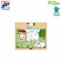 Woody 93010 Eco Wooden Educational Puzzle - S